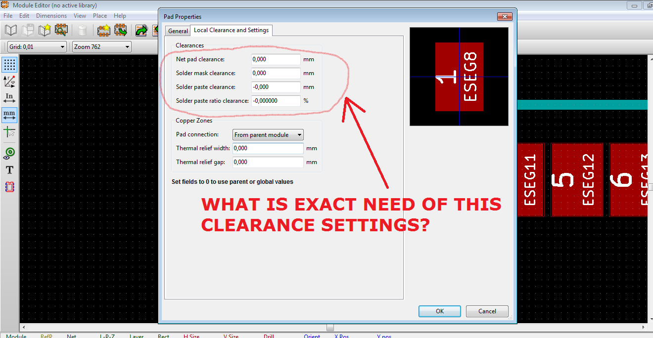 Regarding the pad clearance's Layout KiCad.info Forums